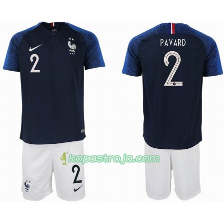 Billiga Fotbollströjor Frankrike PAVARD 2 2 star Barn VM 2018 Hemma tröja
